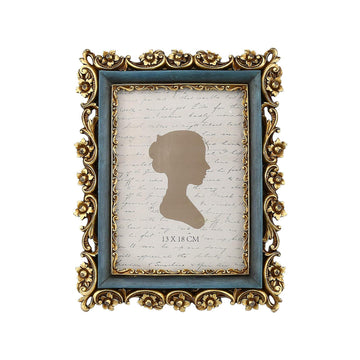 Vintage Picture Frame 5x7 Inch, Luxury Antique Photo Frames with Glass Front, Photo Display, Tabletop Wall Hanging