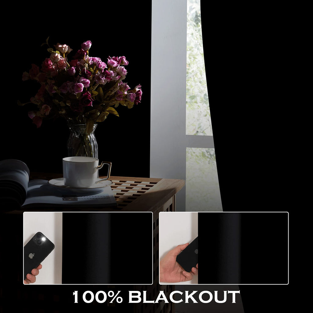 Soundproof Curtains Thermal Insulated 100% Blackout 4 Layers