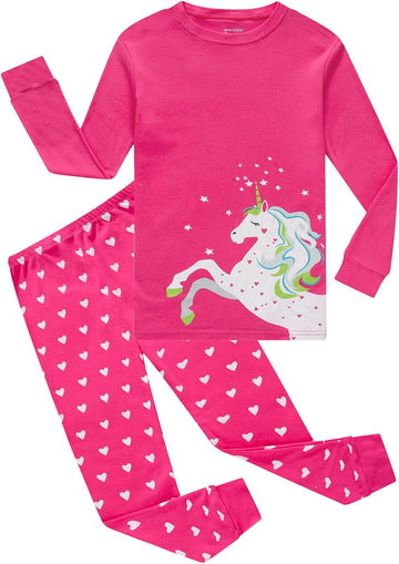 Girls Pajamas Toddlers Cotton Longsleeve Sleepwear 18M