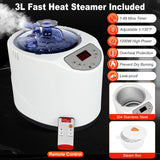 XL Infrared Sauna Box with True 660 & 850nm Red Light Therapy Lamp, Portable Red Light Sauna for Home