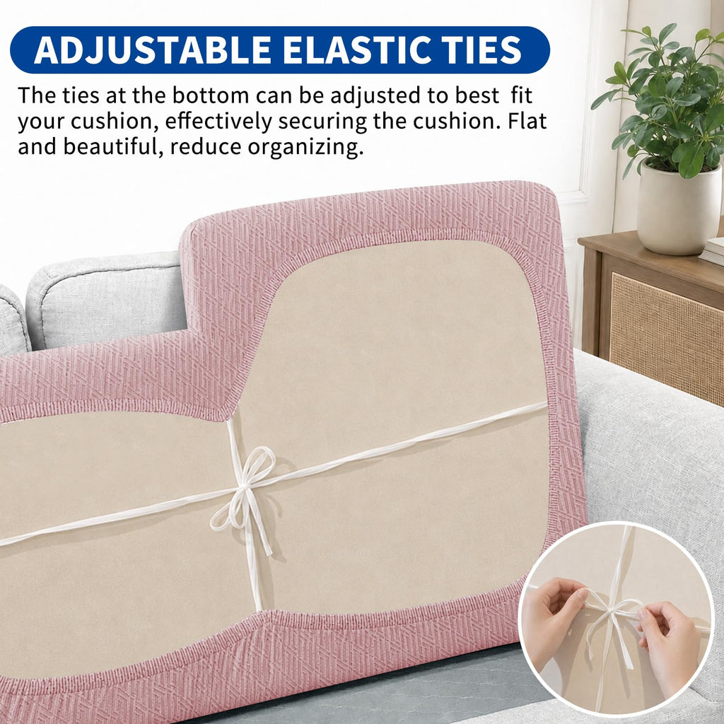 Sectional Couch Covers for L Shaped Chaise Lounge 1 Piece Separate Cushion Couch Universal Replacement Unique Pattern