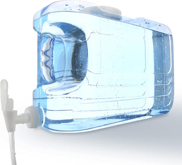 Arrow Oasis Drink Dispenser for Fridge, 2.5 Gallon - Plastic Beverage Dispenser with Spigot - Clear Space-Saving