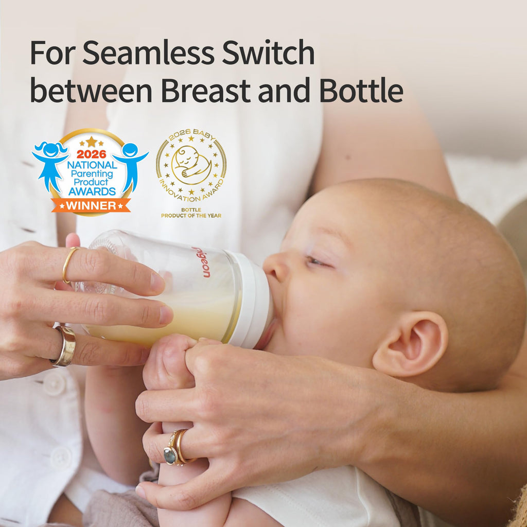 Glass Baby Bottles Wide Neck, 8.1 Oz, Pack of 2