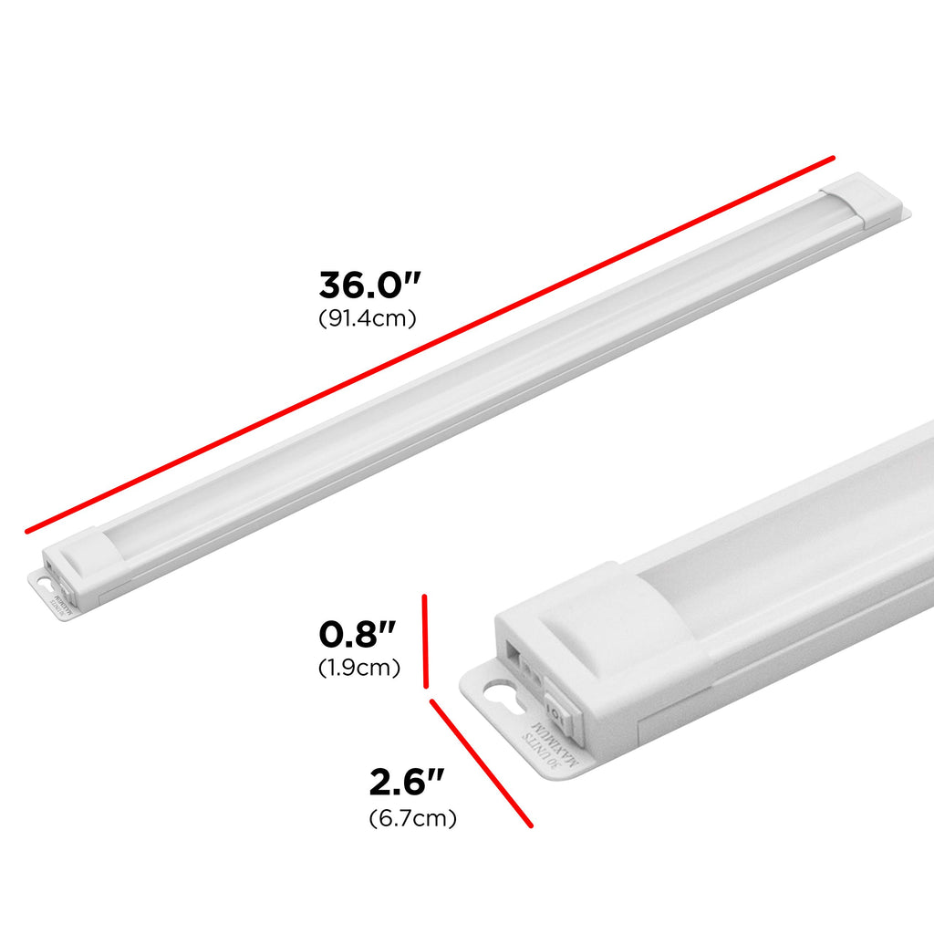 36 Inch Plug in Under Cabinet Light with Soft White 2700K Light