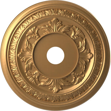 Baltimore Thermoformed PVC Ceiling Medallion (Fits Canopies up to 7 3/4"), 22"OD x 3 1/2"ID x 1"P, Bright