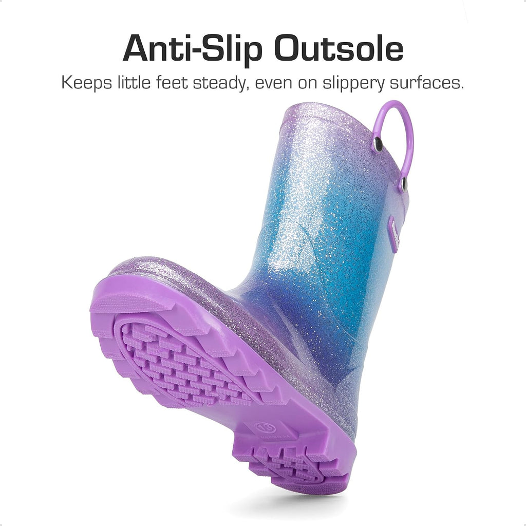 Kids Glitter Rain Boots