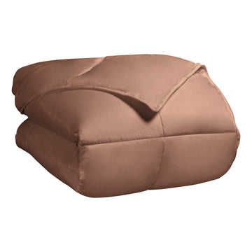 All Season Reversible Down Alternative Comforter, Twin XL, Camel