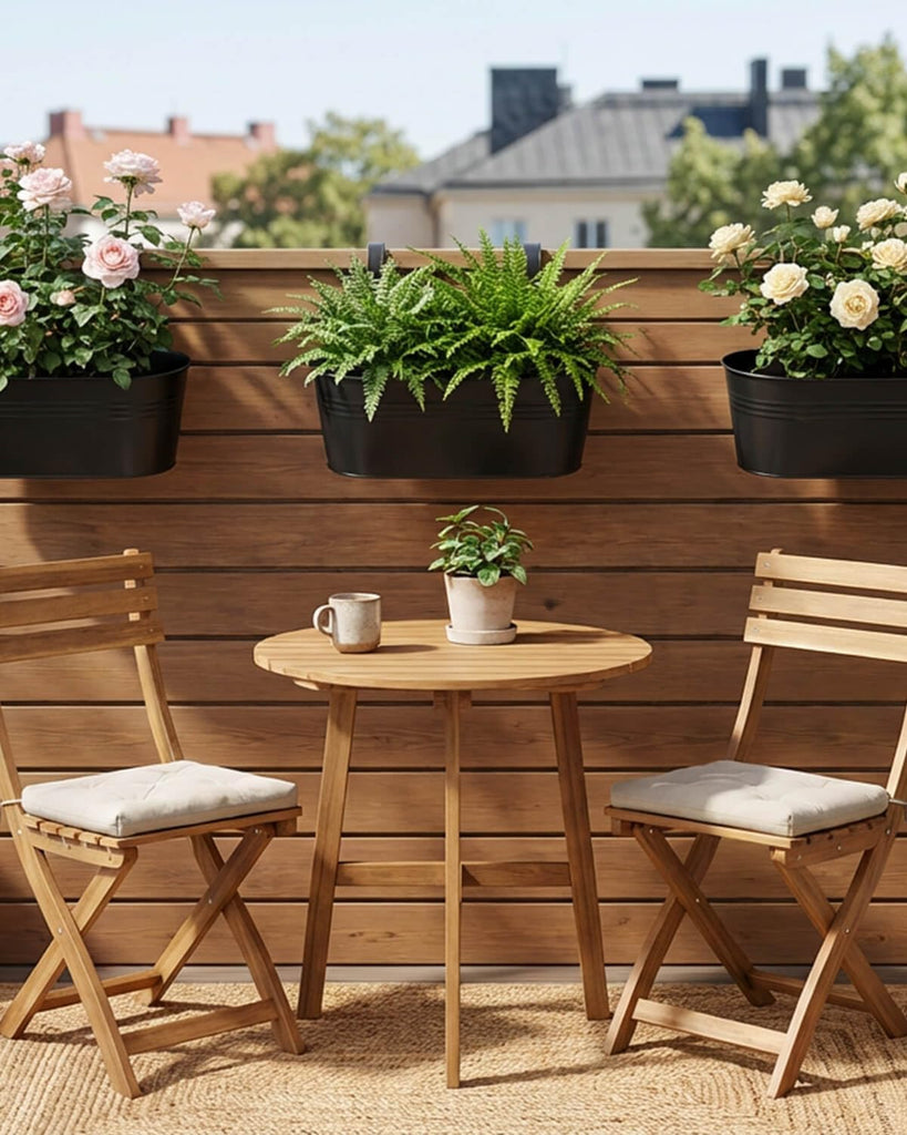 16 Inch Railing Planter Box, 5 Pack Large Metal Hanging Planters with Hooks