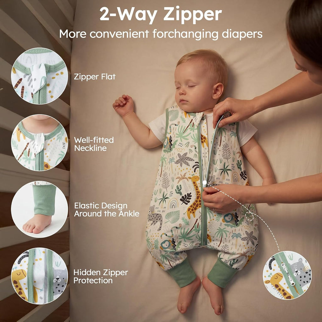 Toddler Sleep Sack with Feet 3- 100% Organic Cotton