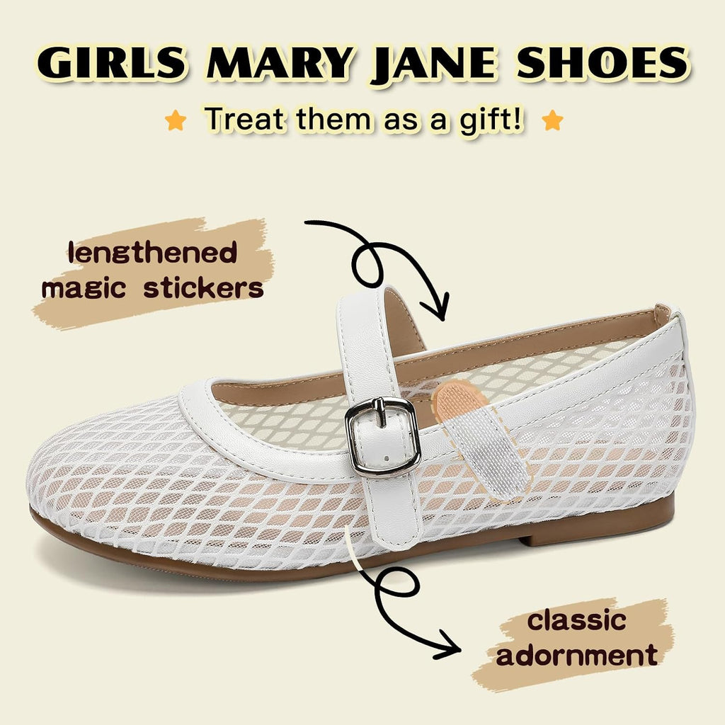 Girls Flats Mary Jane Ballet Flats Dress Shoes Toddler Little Big Kid