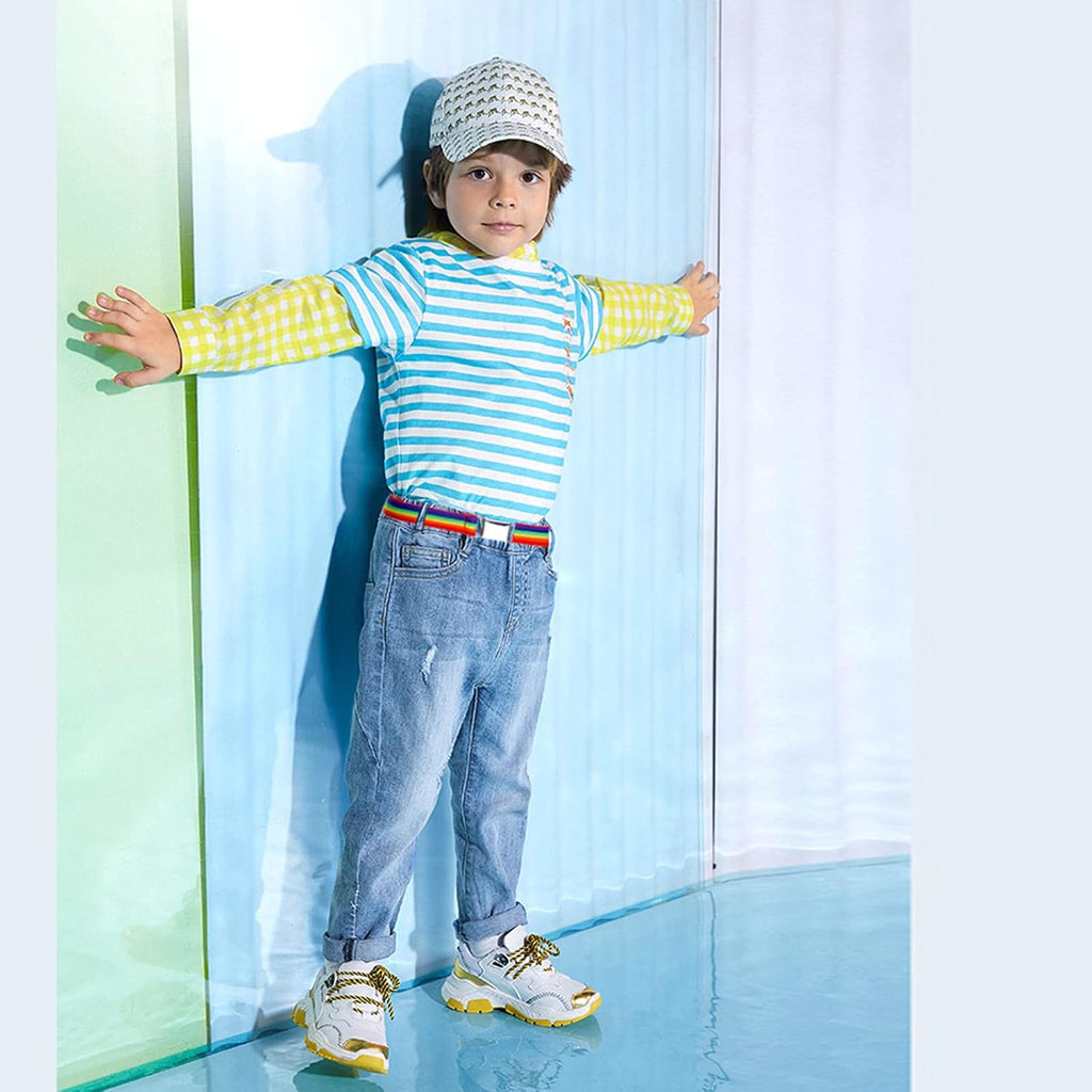 Kids Boy Magnetic Belts Adjustable Easy to Use Elastic belt for Boy Girl