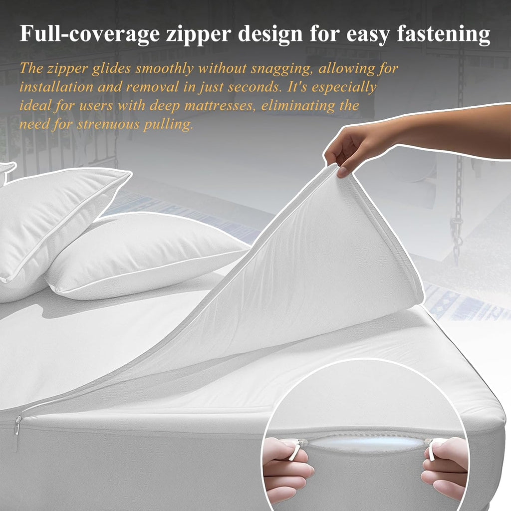 6 Pc Tw Daybed Cushions Set,Twin Size Outdoor Hanging Porch Swing Bed Mattress Bolster Pillow Complete Set (White, 75