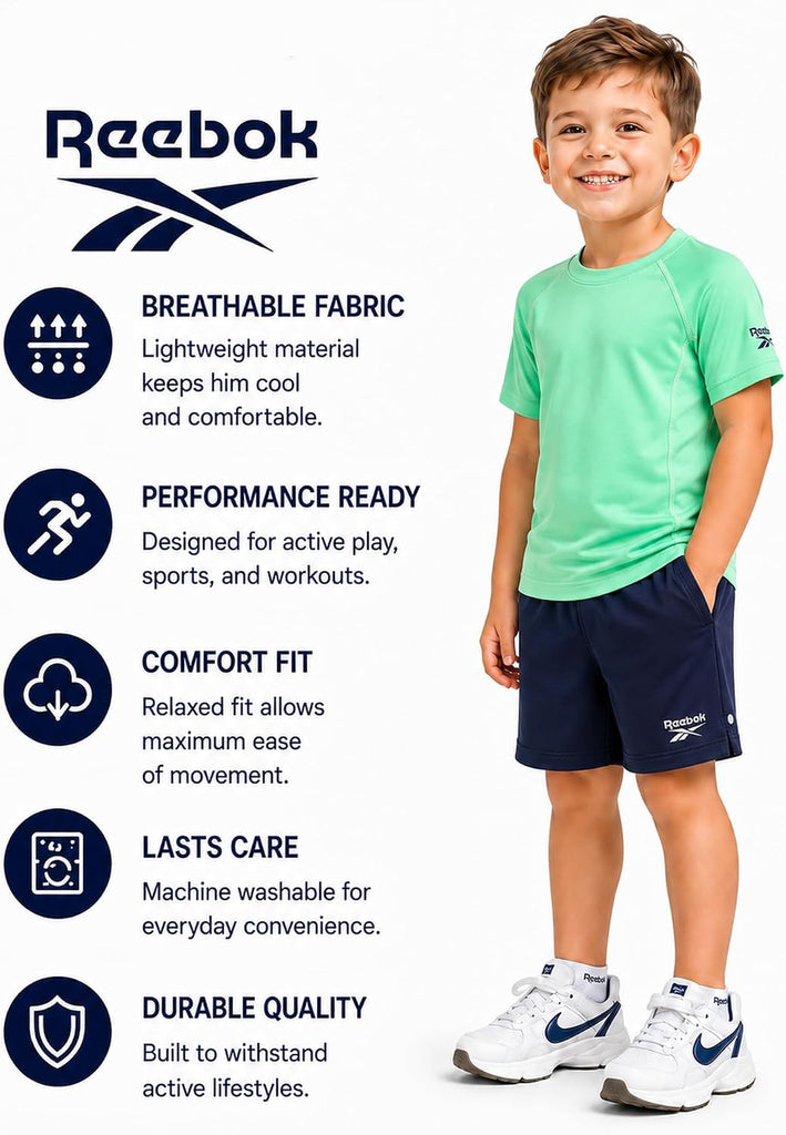 Toddler Boys Piece Short Set - Tee & Shorts Summer Activewear