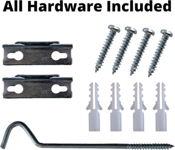 Heavy Duty Single Standard Adjustable Curtain Rod Hardware Included, Projection distance from the wall 2.5
