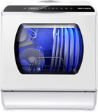 Portable Countertop Dishwashers, 5 Washing Programs Mini Dishwashers with 5 L Built-in Water Tank an