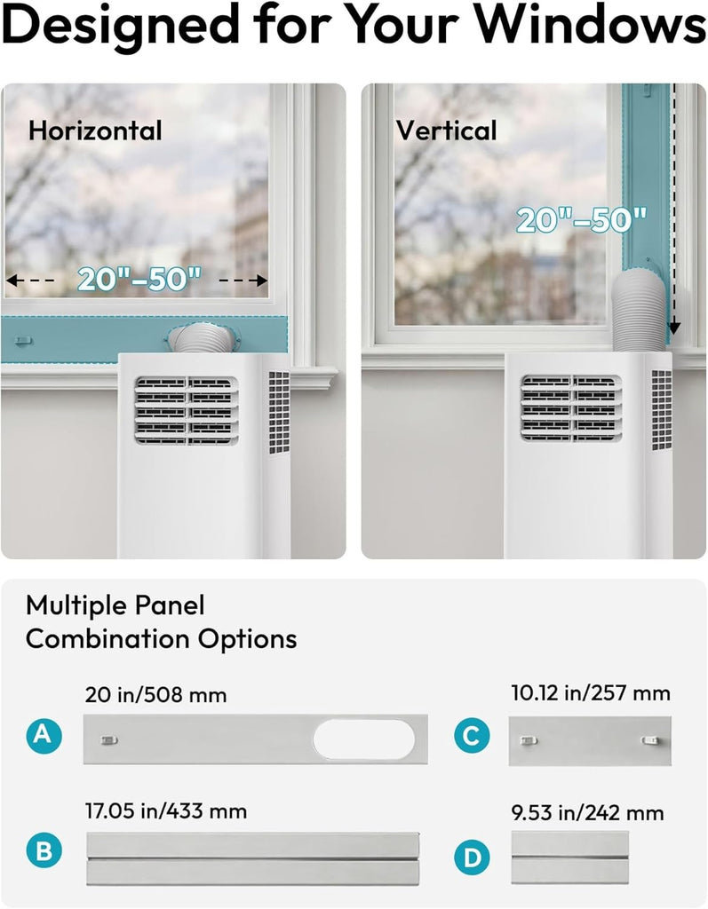 8000 Btu Portable Air Conditioners, 3 in 1 Portable AC with Cool, Dry, Fan Modes