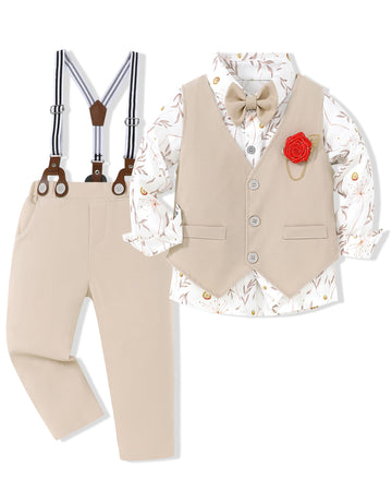 Toddler Boy Dress Clothes Suit Boys Formal Wedding Outfits