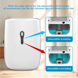 Dehumidifier with Drain Hose. Small Portable Dehumidifier. Auto