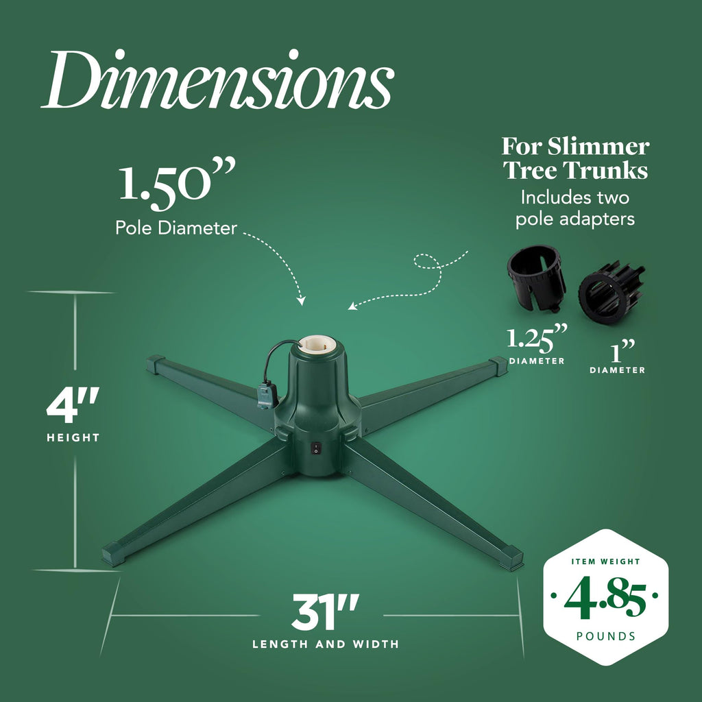 360 Degree Rotating Christmas Tree Stand - Trees up to 7.5ft