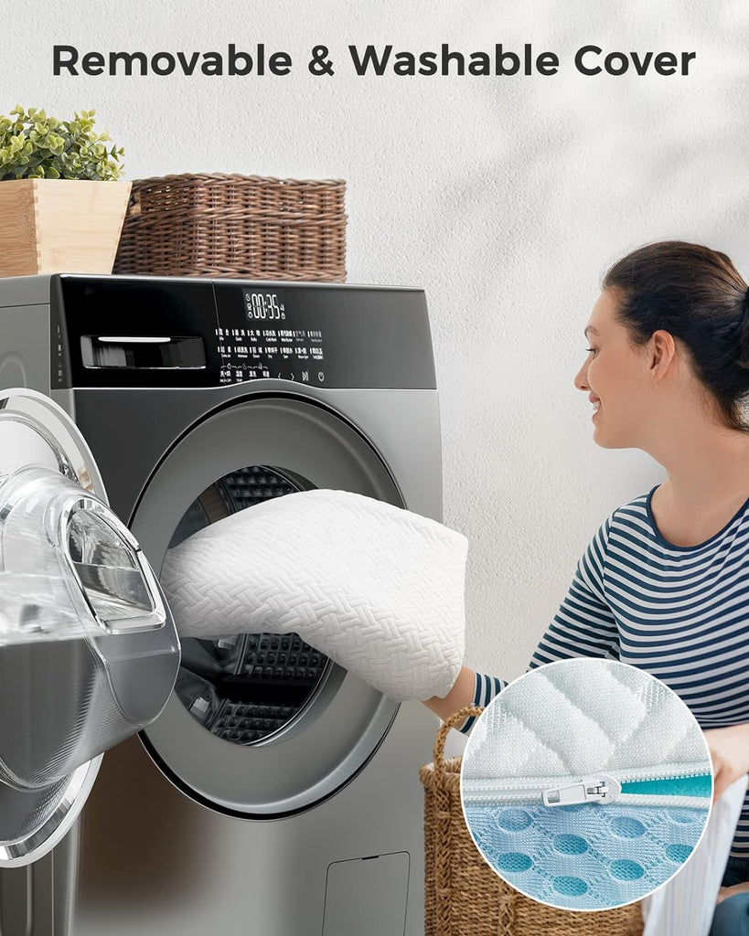 Queen Mattress Topper - 3 Inch Cooling Memory Foam Mattress Pad Made with CertiPUR-US Certified Foam, Bed Topper with