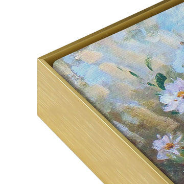 24x36 Canvas Floater Frame for Modern Abstract Art, 5/6 Deep, Gold
