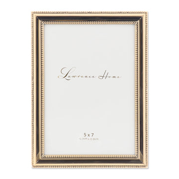 Classic Bead Frame, 5x7, Gold