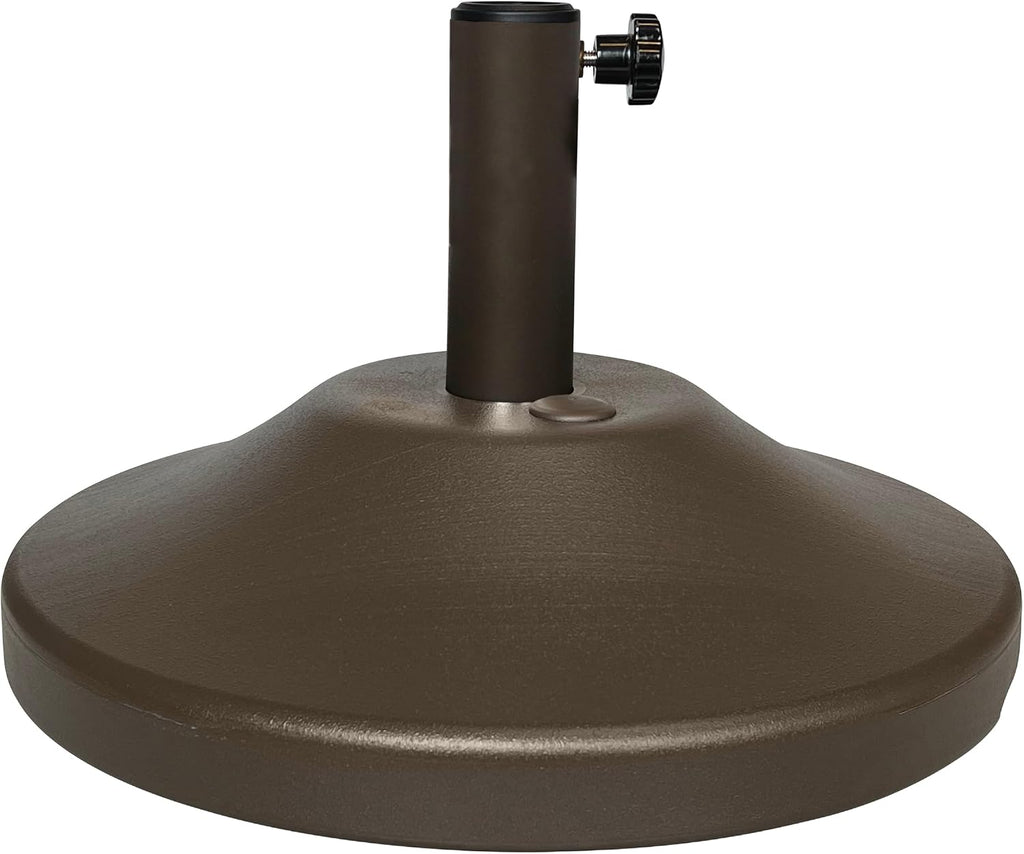 Fillable Round Umbrella Base - for Use with Patio Table - Heavy Duty Base- Made in the USA - QWDM