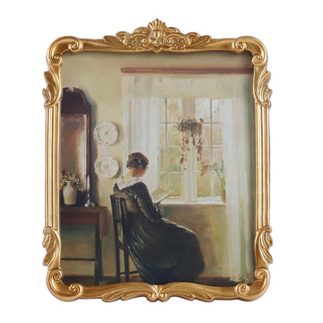 Vintage Picure Frames 8x10 Antique Victorian Gold Bronze Picture Frames for Tabletop and Wall Mount Ornate Retro Home