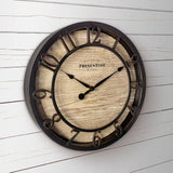 Presentime & Co 10" Farmhouse Series Wall Clock, Cottage Style, Vintage Design, Oil Rubbed Bronze