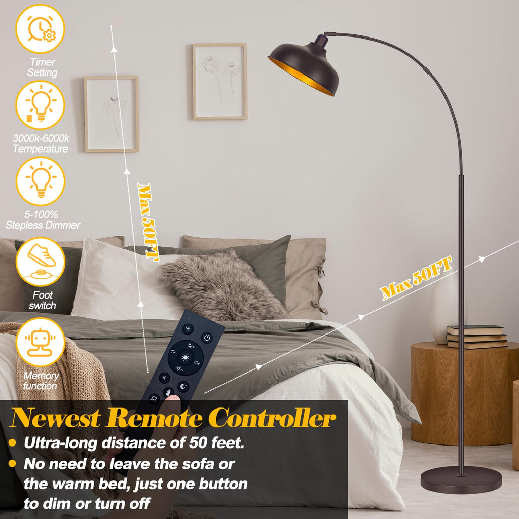 Arc Floor Lamps Bronze, Standing Lamps Reading Lamps 70"