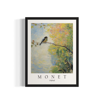 Chiffchaff Inspired Monet Wall Art - Art Print & Exhibition Poster, Aesthetic Decor (Chiffchaff, 18x24 inches