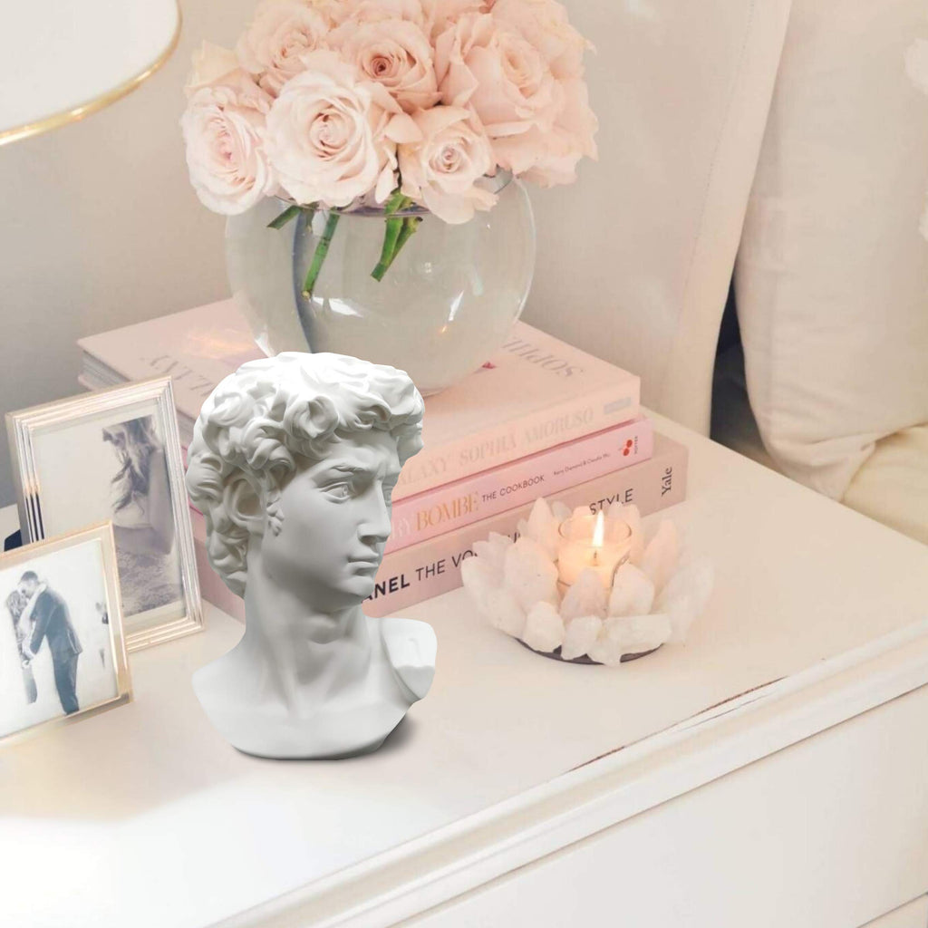 Greek Statue of David - Head Bust for Mythology and Home Decor