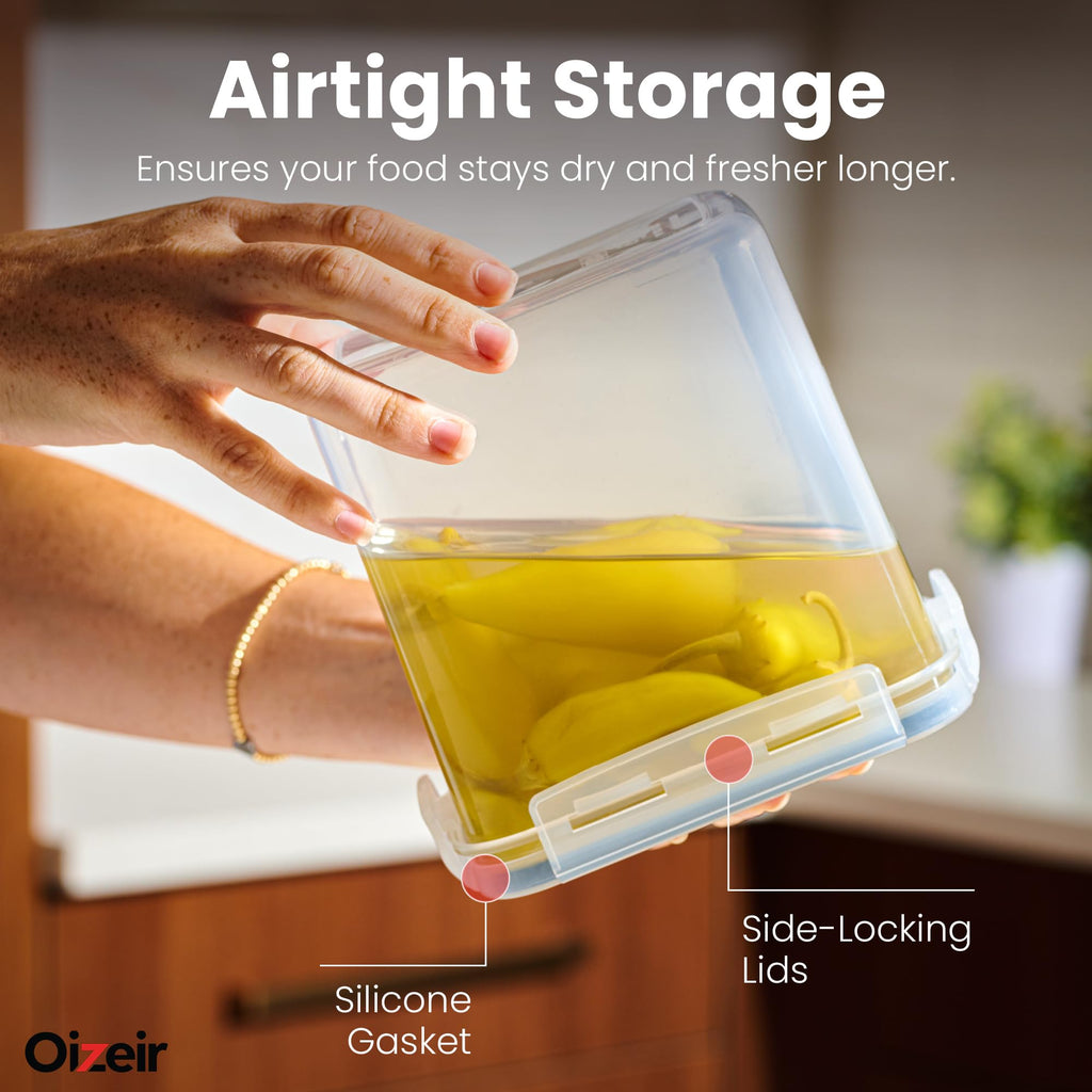Airtight Food Storage Containers with Lids 24-Pack, Pantry Kitchen