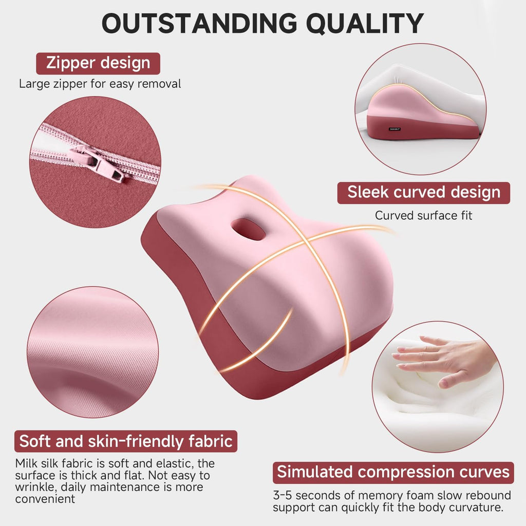 Multi-Position Wedge Pillow for Back Support,Multifunctional Positioning pad with Memory Foam can be Used for