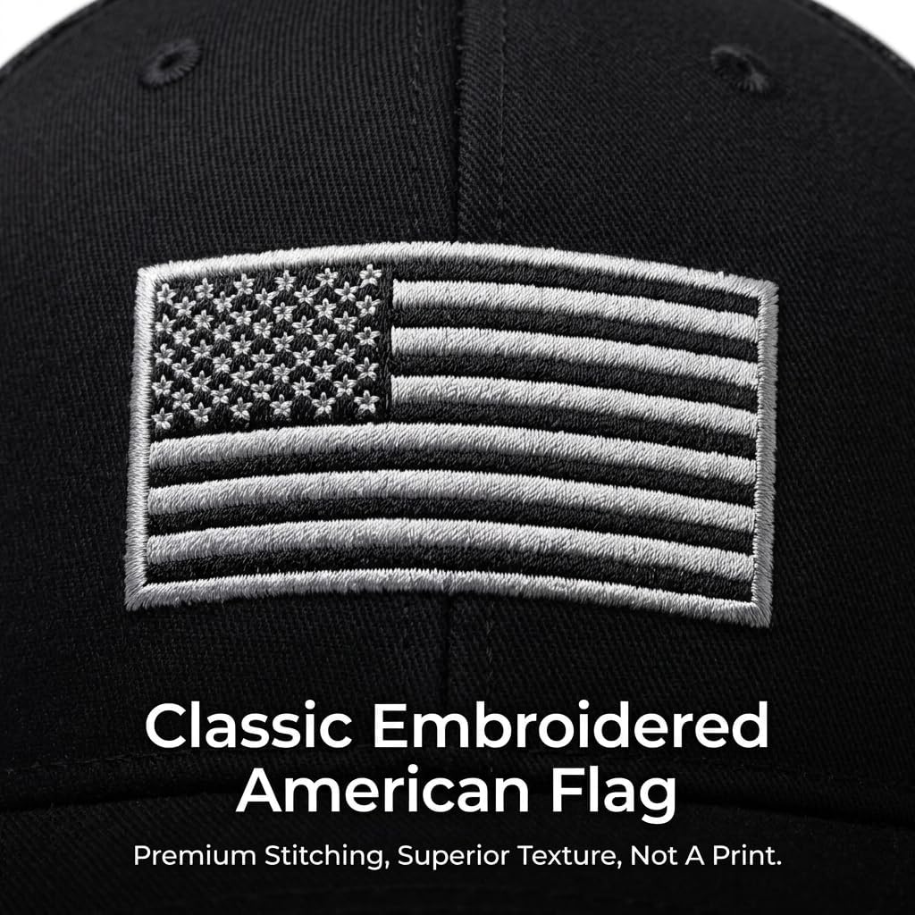 Youth Boys American Flag Trucker Hat, Kids Snapback