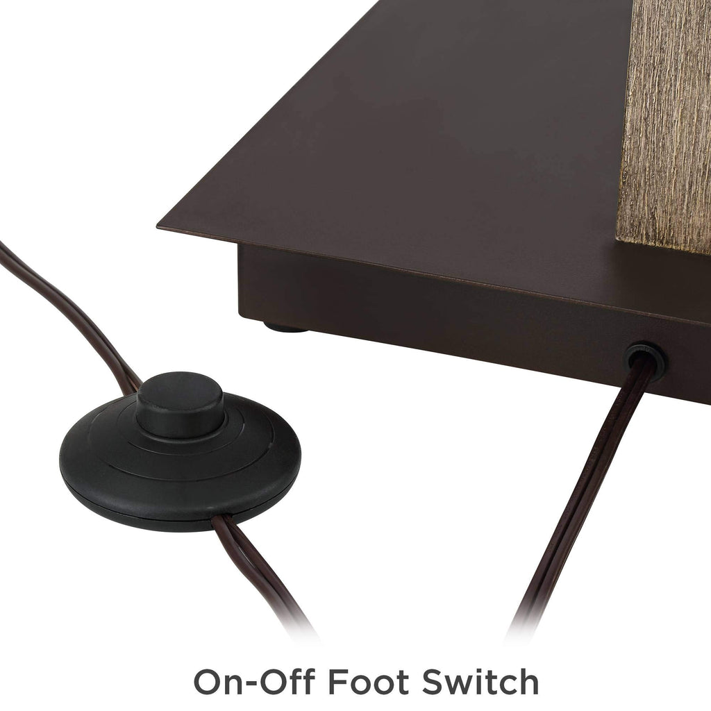 Inspired Arco Style Gentry 71 1/2" Tall Bronze 2-Light Downbridge Arc Floor Lamp