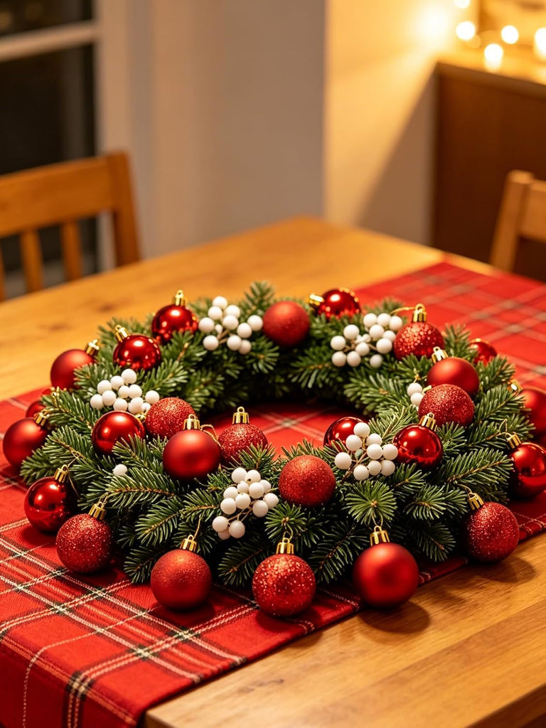 Mini Shatterproof Christmas Balls, 3cm/1.1'' Xmas Tree Ornaments Hanging Ball for Birthday Halloween Holiday - Set of 24