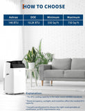 14000 BTU Portable Air Conditioners - Large 3 in-1 Standing AC Unit Cooling Up to 750 Sq.Ft