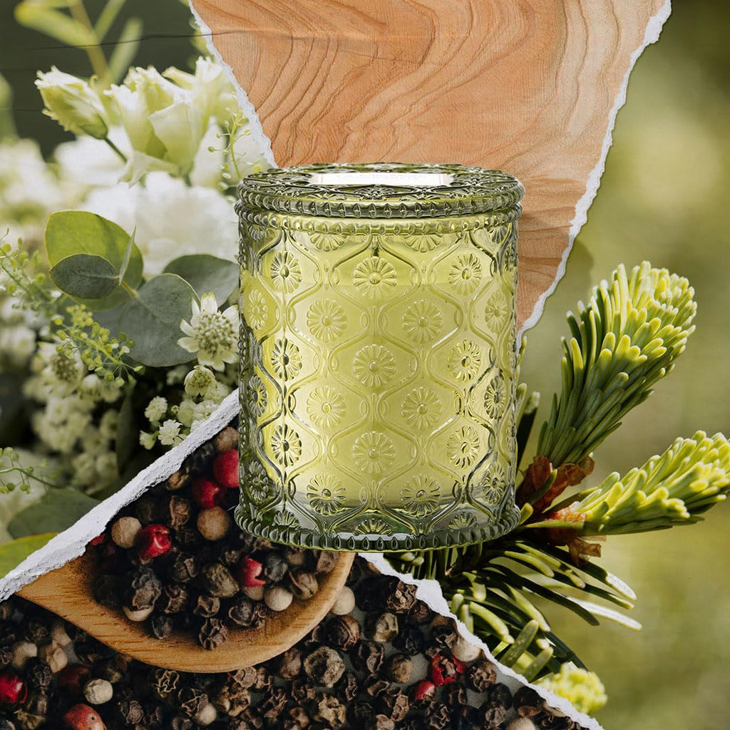 Starlit Fir Pine Scented Candles, Soy Wax 40 Hrs