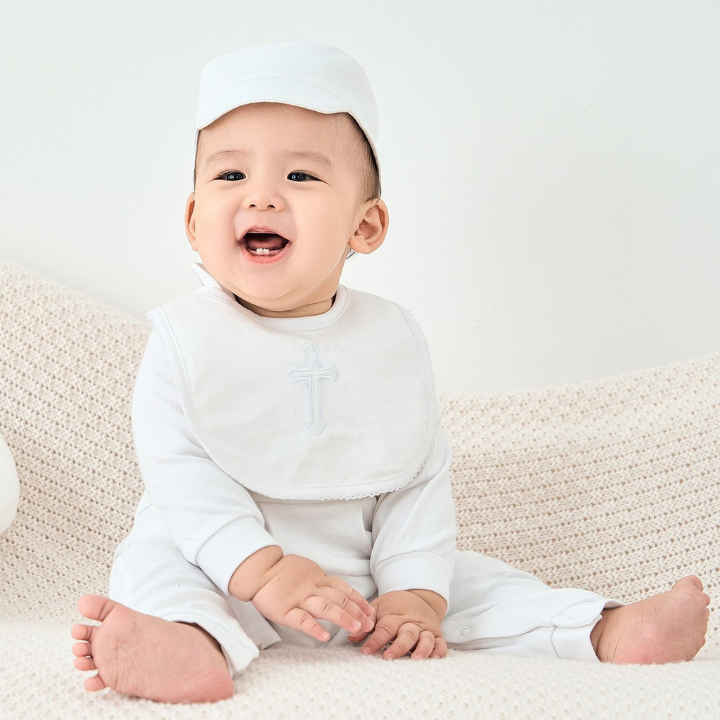 Baby Boy Baptism Outfit Cotton Romper