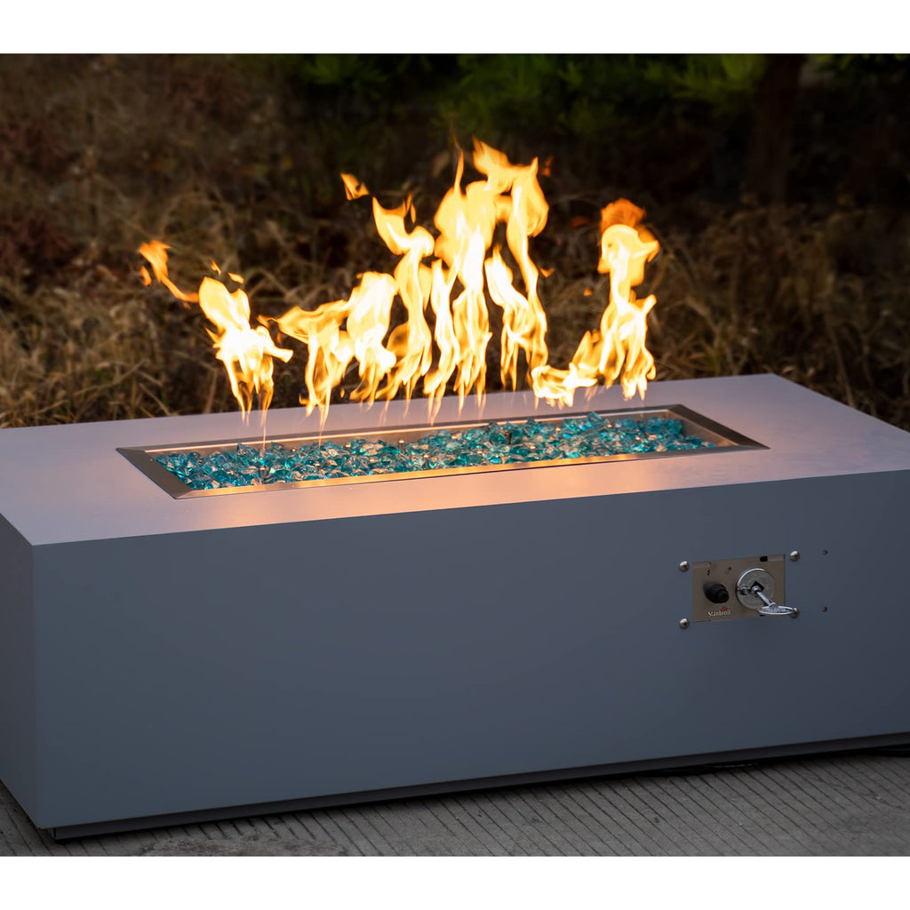 Linear 72" x 6" Drop-in Fire Pit Pan with Jet Burner