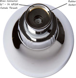 3 Inch High Pressure Shower Head - Best Pressure Boosting, Wall Mount, Bathroom Showerhead For Low Flow Showers