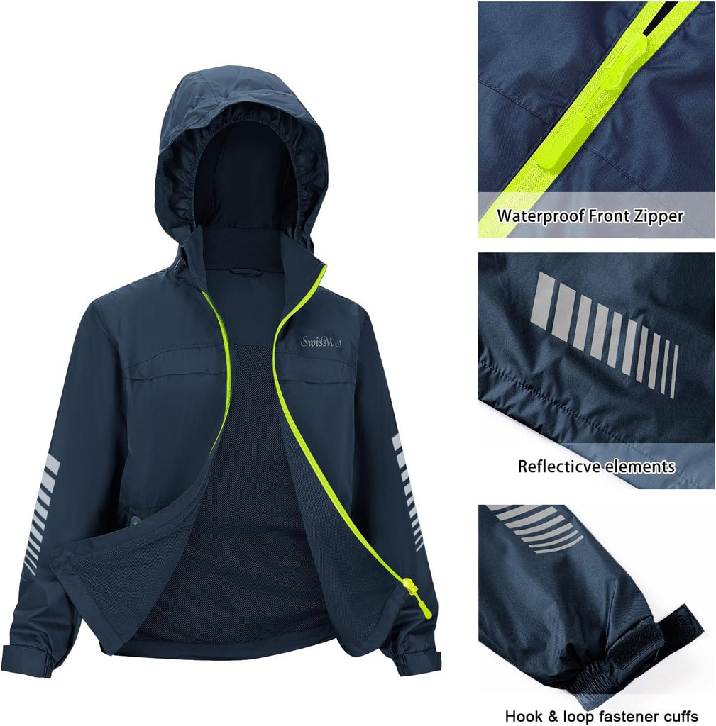 Kids Rain Gear Boys Girls Youth Rain Jacket and Pants