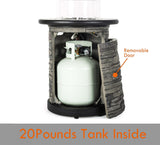 22 Inch Propane Fire Pit - Propane Table