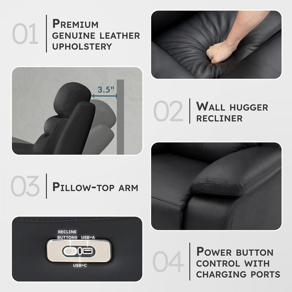 Recliner Sofa for Living Room, Double Reclining RV Couch