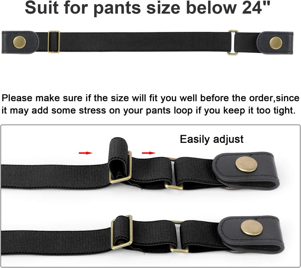 No Buckle Stretch Belt for Child Boys and Girls Buckle Free Kids Belt Up to 24 Inches