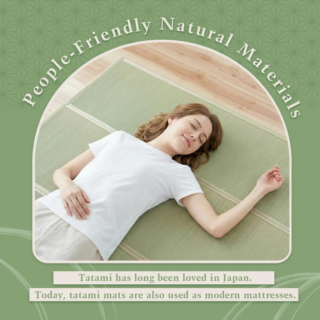 Japanese Tatami Mat, Foldable Igusa Rush Grass Floor Mat