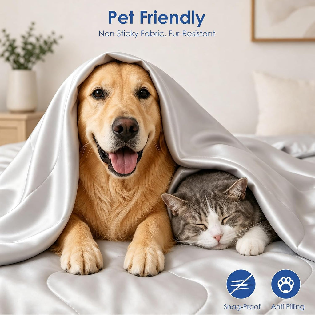 Summer Cooling Comforter Queen Size, Ultra Cooling Blankets for Hot Sleeper | Q-Max 0.55 Lightweight Below Zero