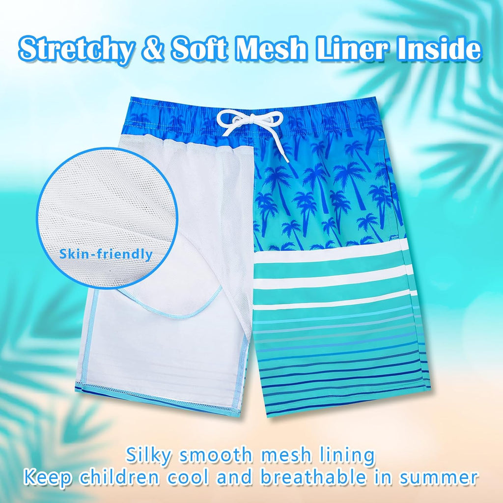 Boys Swim Trunks Bathing Suit Boys Swimsuit Swim Shorts Swimwear Quick Dry Swim Trunks Kids Beach Board Shorts
