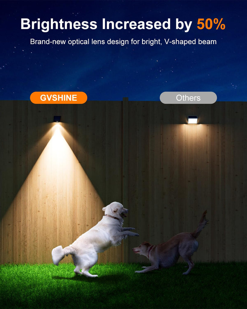 16 Pcs Bright Solar Powered Fence Sconce Outdoor Waterproof 2.56 in